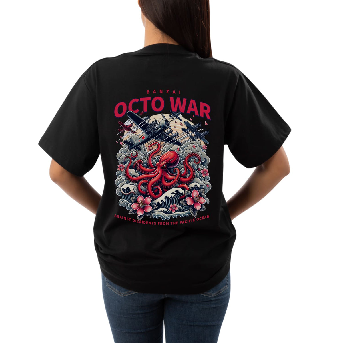 Octo war Womens Oversized T-shirt