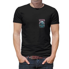 Sakura  Mens cotton printed T-shirt