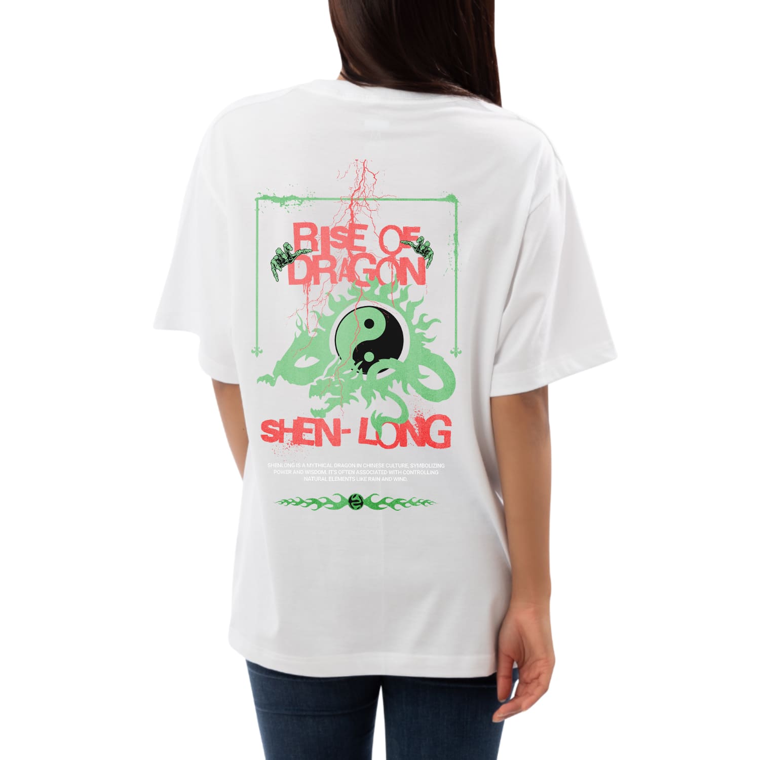 Rise of dragon Womens Oversized T-shirt