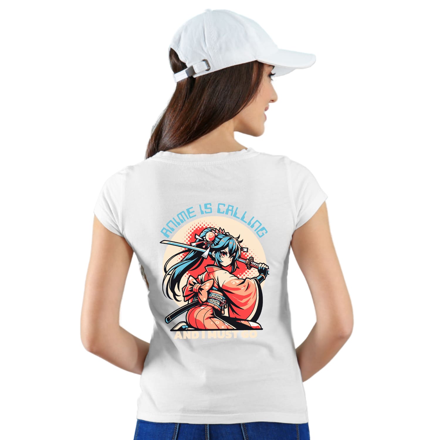 Anime is calling Womens cotton printed T-shirt