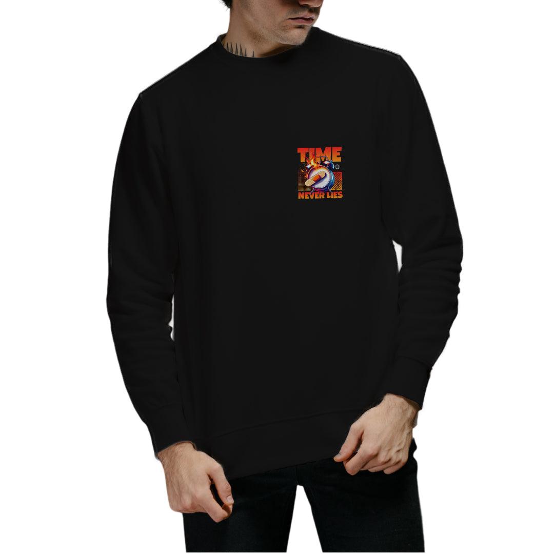 Time never lies Men's Sweatshirt