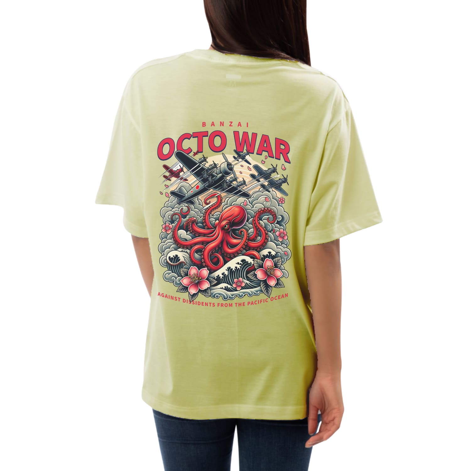 Octo war Womens Oversized T-shirt
