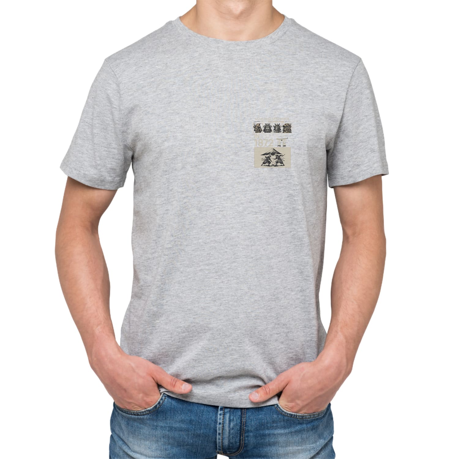 Samurai serenade Mens cotton printed T-shirt