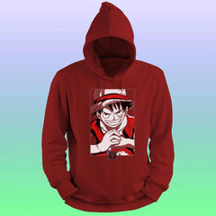 Anime Printed Hoodie – Luffy - depasro