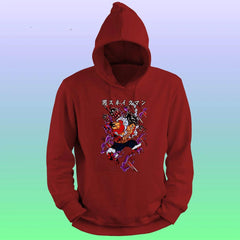 Anime Printed Hoodie – One piece black - depasro